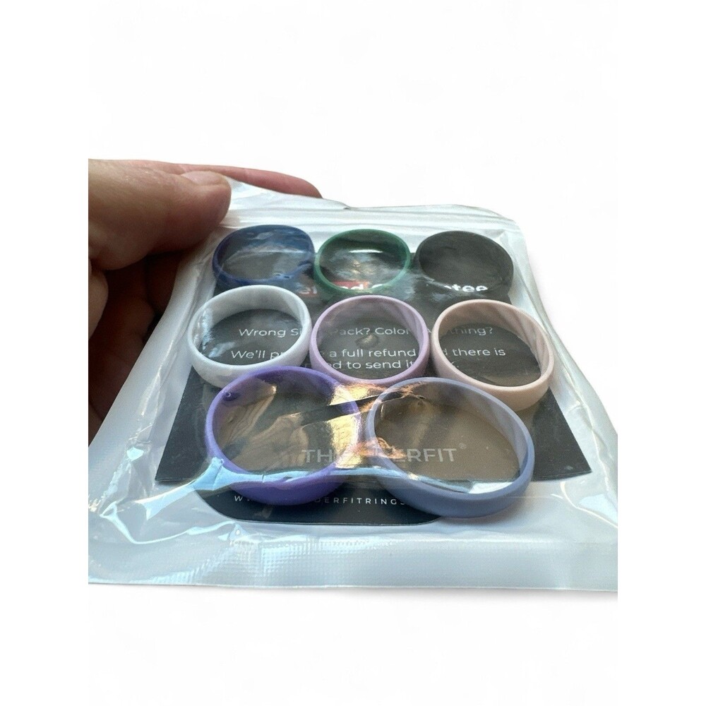 Thunderfit Born Victorious Flexible Mens Silicone Wedding Ring 8 Pack SIZE 13 - Picture 3 of 3